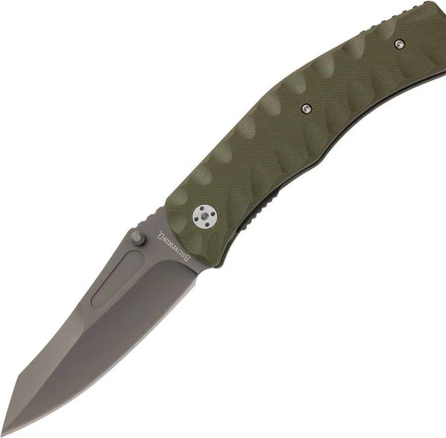 * Clearance Sale Br0166 Browning Linerlock Pocket Knife A/O Od G10