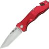 * Closeout Sale Utk911830Rcp Utica Big Red Linerlock Pocket Knife