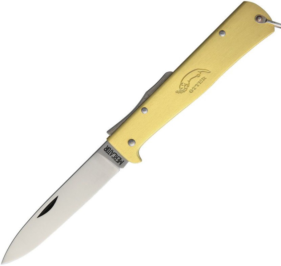 * Typical Style Ott10736Rg Otter-Messer Mercator Clip Pocket Knife Brass