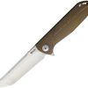 * Online Reak2Brbr Reate Knives K2 Framelock Pocket Knife Bronze S35Vn