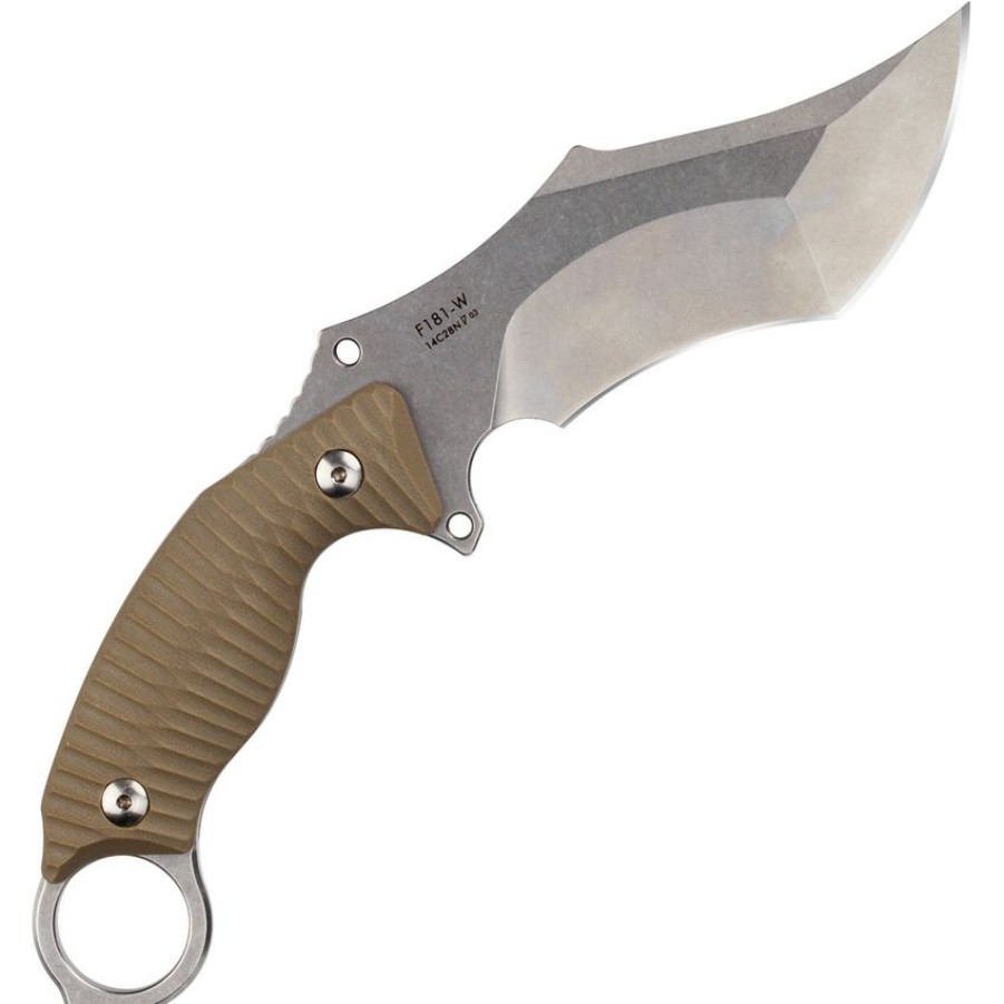 * Online Sales Rkef181W Ruike F181 Fixed Blade Knife Sand