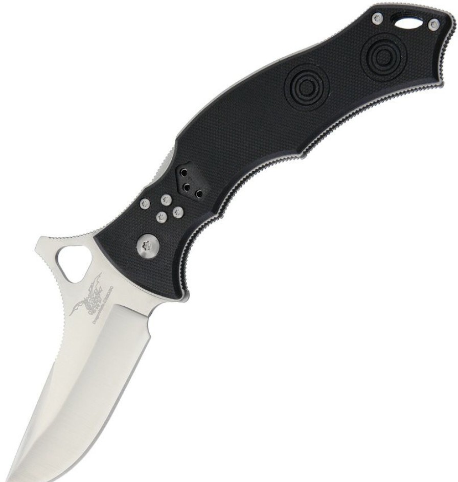 * Exclusive Design Cssd04 Cssd/Sc Bram Frank Design Gunting Llc Bowie Standard Lockback Pocket Knife Black