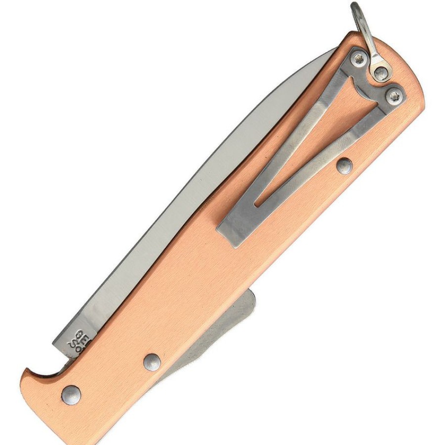 * Top Selling Ott10636Rgr Otter-Messer Mercator Clip Pocket Knife Copper Stainless