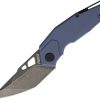 * Clearance Sale Rev004Gry Revo Berserk Framelock Pocket Knife G10 Blue