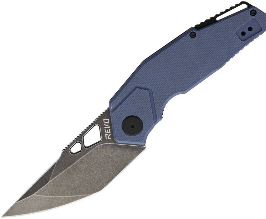 * Clearance Sale Rev004Gry Revo Berserk Framelock Pocket Knife G10 Blue