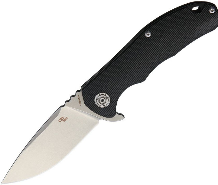 * Exclusive Design Ch3504Bk Linerlock Pocket Knife Black