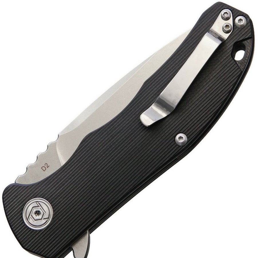 * Exclusive Design Ch3504Bk Linerlock Pocket Knife Black