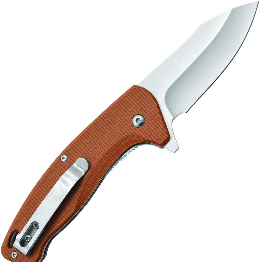 * Clearance Sale Cm19479 Camillus Arvo Linerlock Pocket Knife A/O Tan