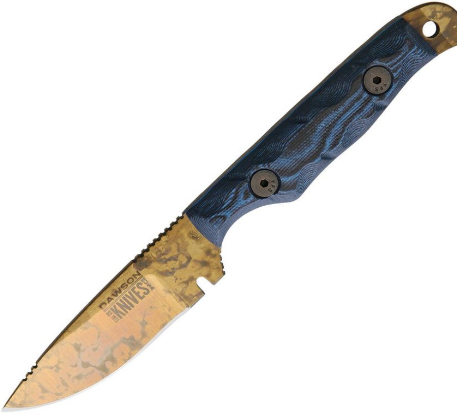 * Top Sellers Dw63684 Dawson Handyman Fixed Blade Knife Blue