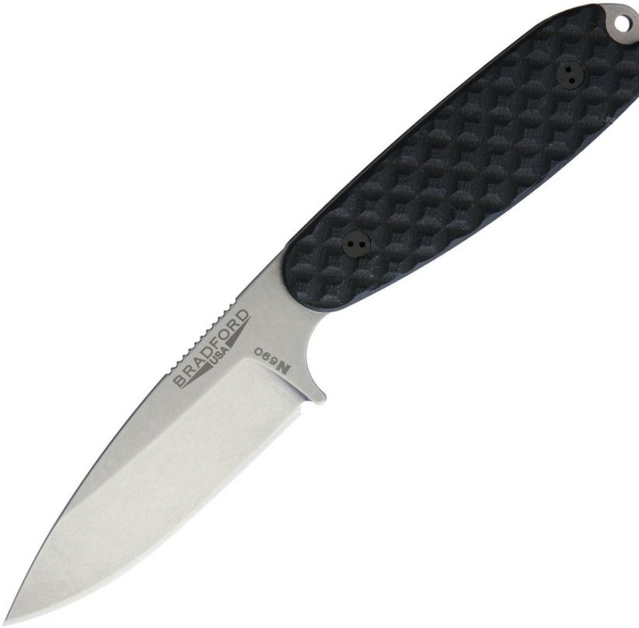 * Clearance Sale Brad35S001 Bradford Knives Guardian 3.5 Knife Sabre Black