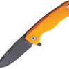 * Online Sales Lstrokaob Lion Steel Rok Framelock Pocket Knife Orange