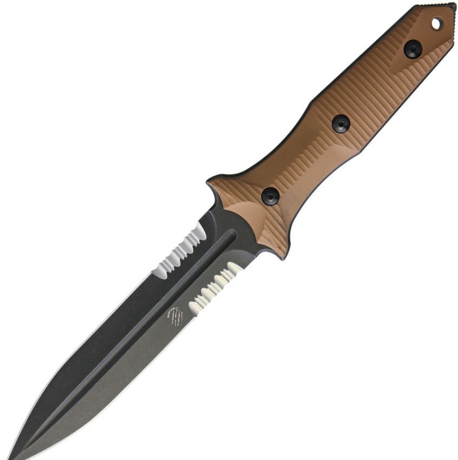 * Best Quality Bas214Cs Bastinelli Creations Grozo Fixed Blade Knife Coyote