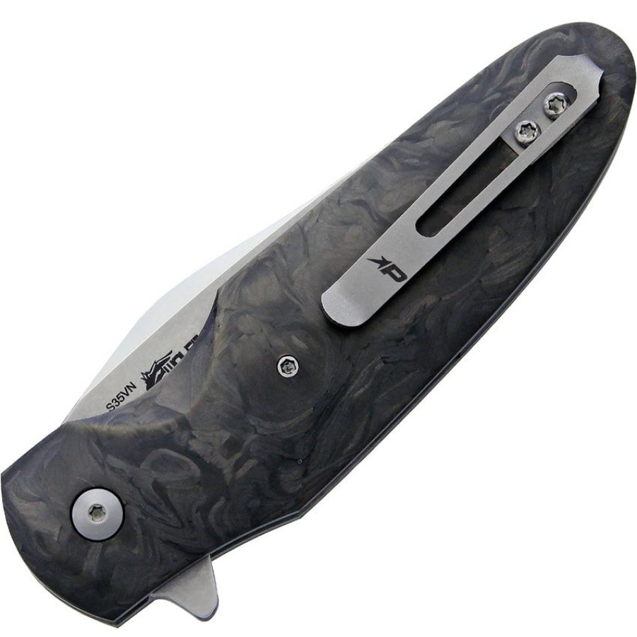 * Closeout Sale Pb960Mcf Patriot Bladewerx Jackson Linerlock Pocket Knife Marble Carbon Fiber