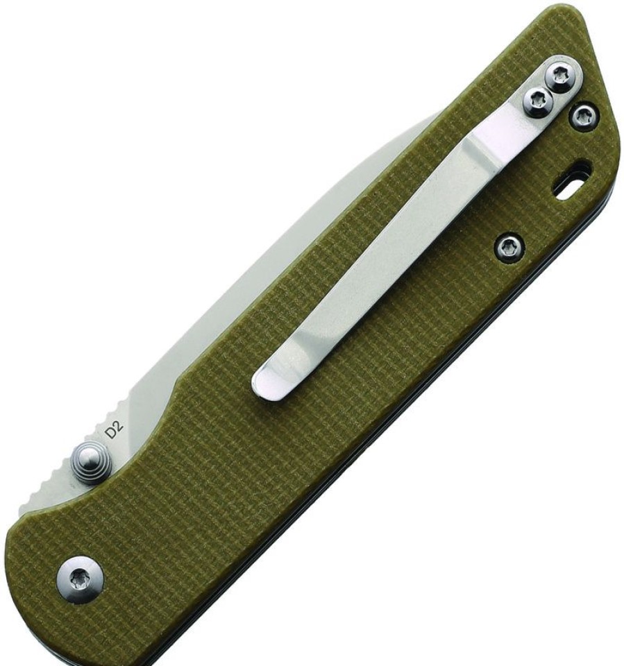 * Online Sales Qs102G Qsp Parrot Linerlock Pocket Knife Light Green Micarta