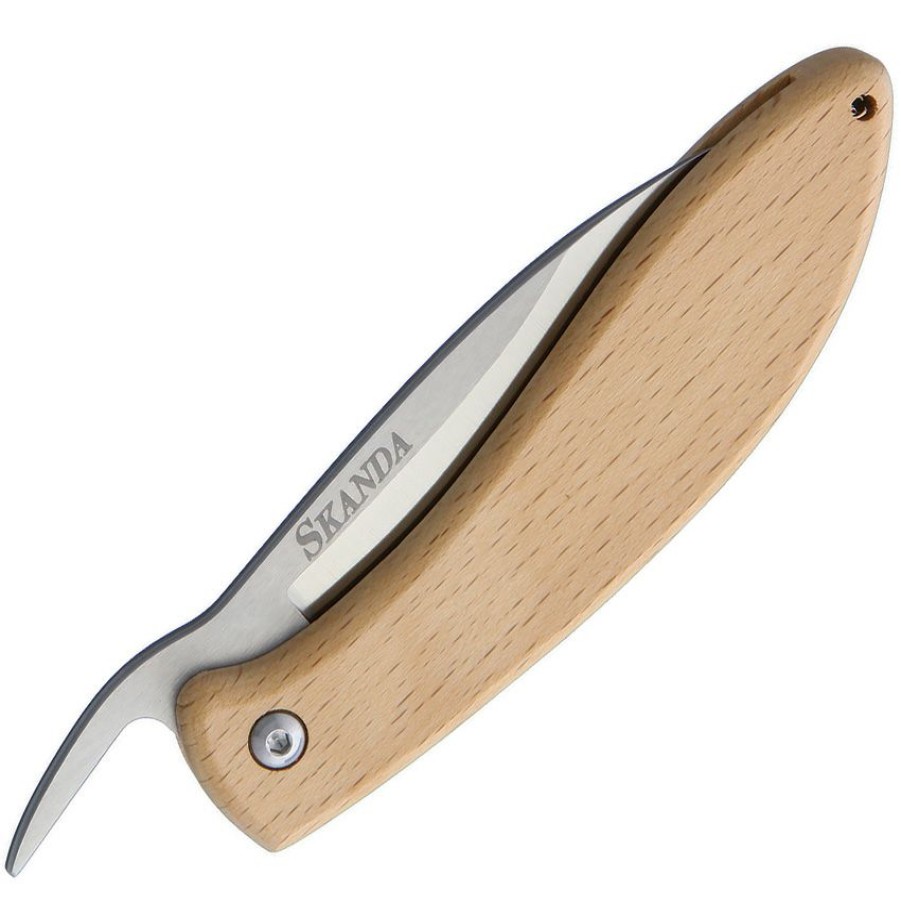 * Closeout Sale Dev01 Deva Blade Skanda Folder Pocket Knife Beech