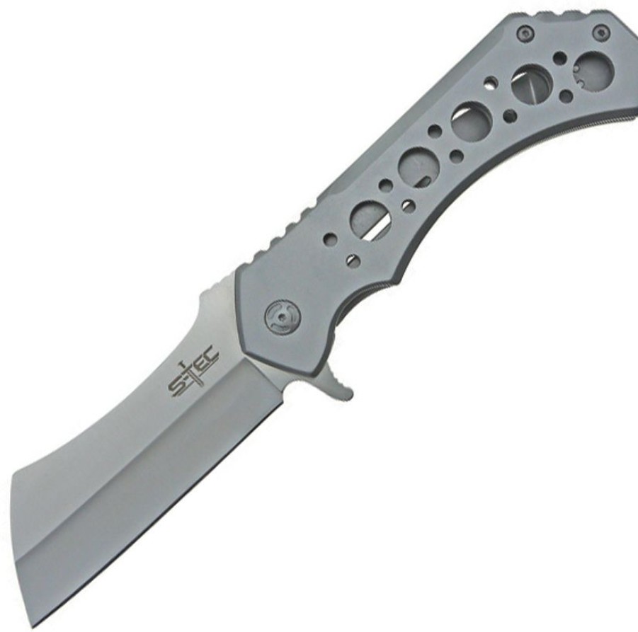 * Reliable Quality Stts004Sll S-Tec Framelock Pocket Knife Cleaver Blade