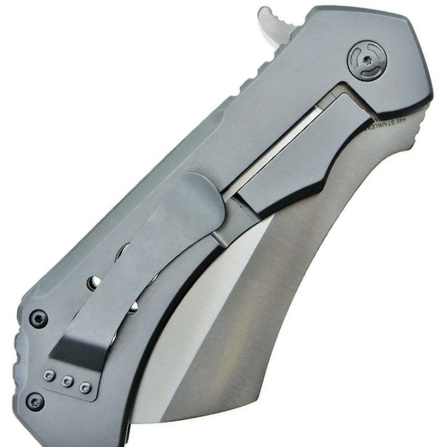 * Reliable Quality Stts004Sll S-Tec Framelock Pocket Knife Cleaver Blade