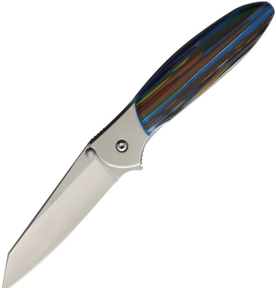 * Online Sales Sf1660Rs Santa Fe Stoneworks Custom Leek A/O Surfite Linerlock Pocket Knife