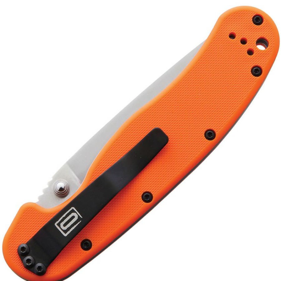 * Top Selling On8867Or Ontario Rat I Linerlock Pocket Knife Orange D2