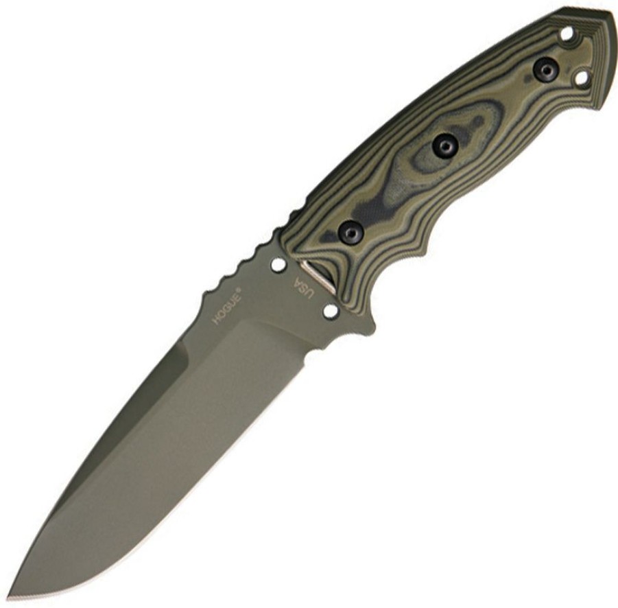 * Quick Delivery Ho35171 Hogue Ex-F01 Fixed Blade Knife Green