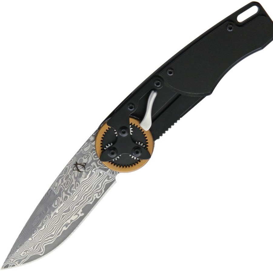 * Top Sellers Man2027Dp Mantis Gearhead Linerlock Pocket Knife Damascus