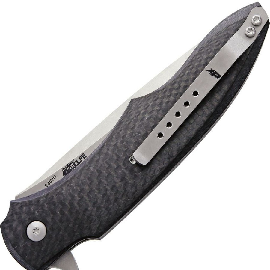 * 100% Guarantee Pb945Cf Patriot Bladewerx Lincoln Linerlock Pocket Knife Harpoon Carbon Fiber