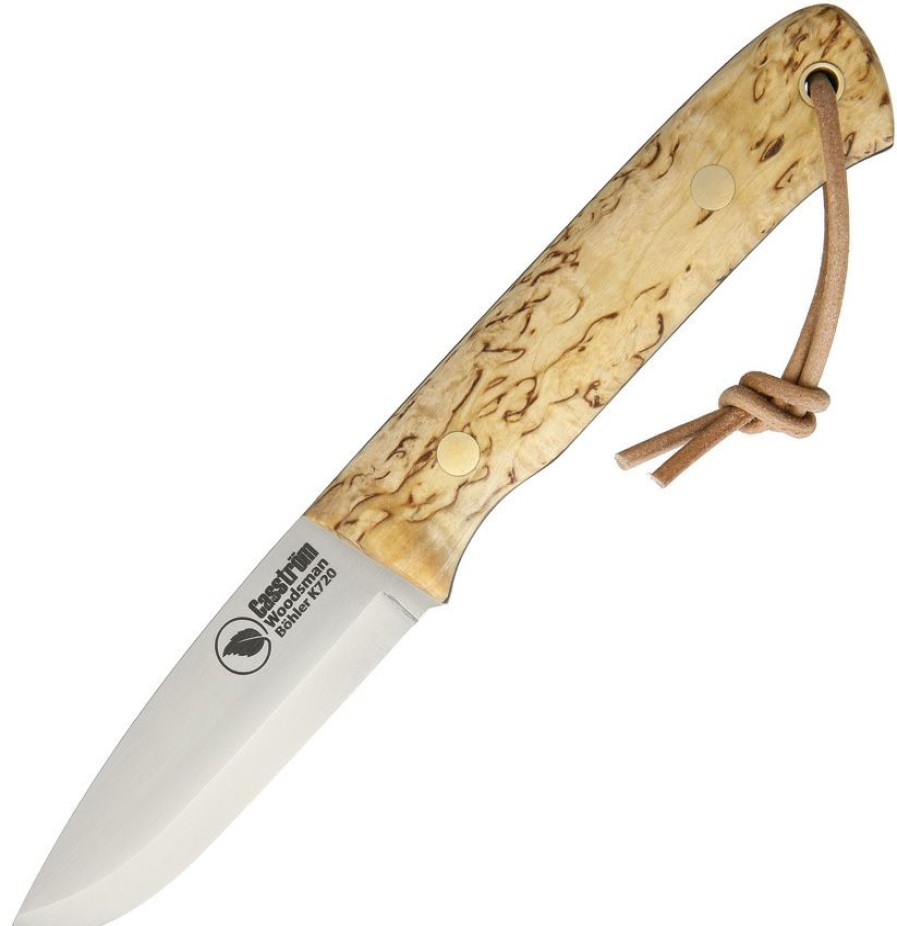 * Reliable Quality Ci10824 Casstrom Woodsman Knife Curly Birch Handles