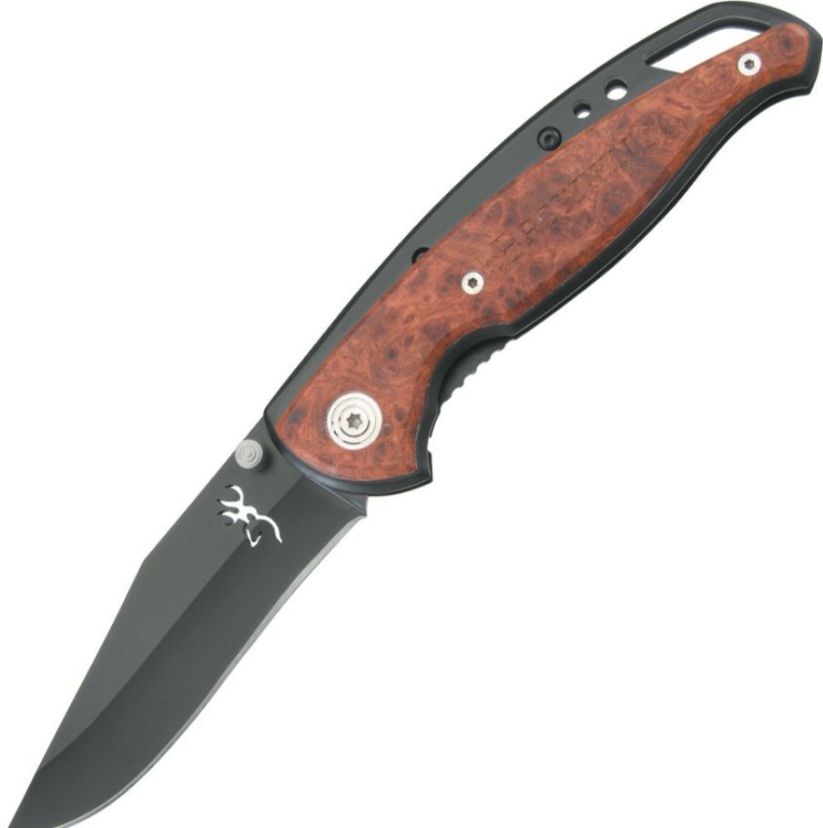 * Cheaper Br069 Browning Framelock Pocket Knife Cocobolo