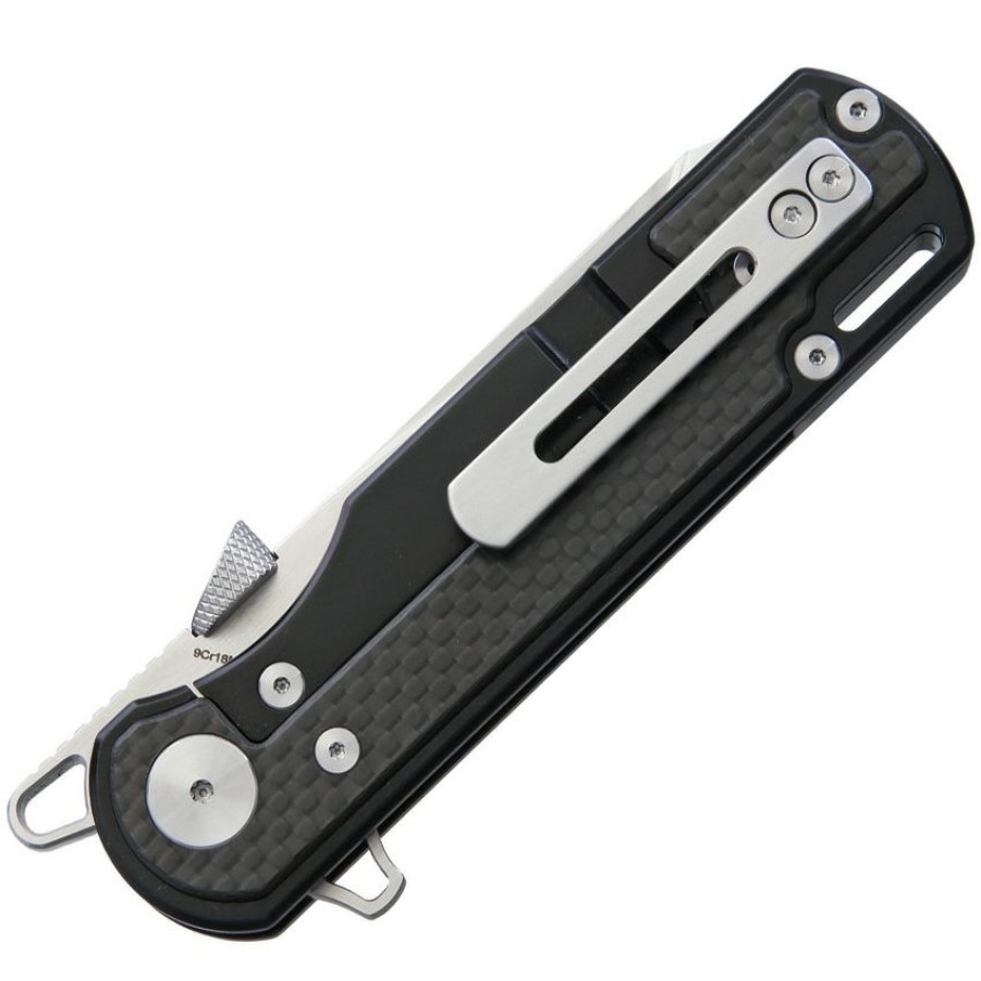 * Lower Prices Sng900 Krudo Strick9 Framelock Pocket Knife Black Silver