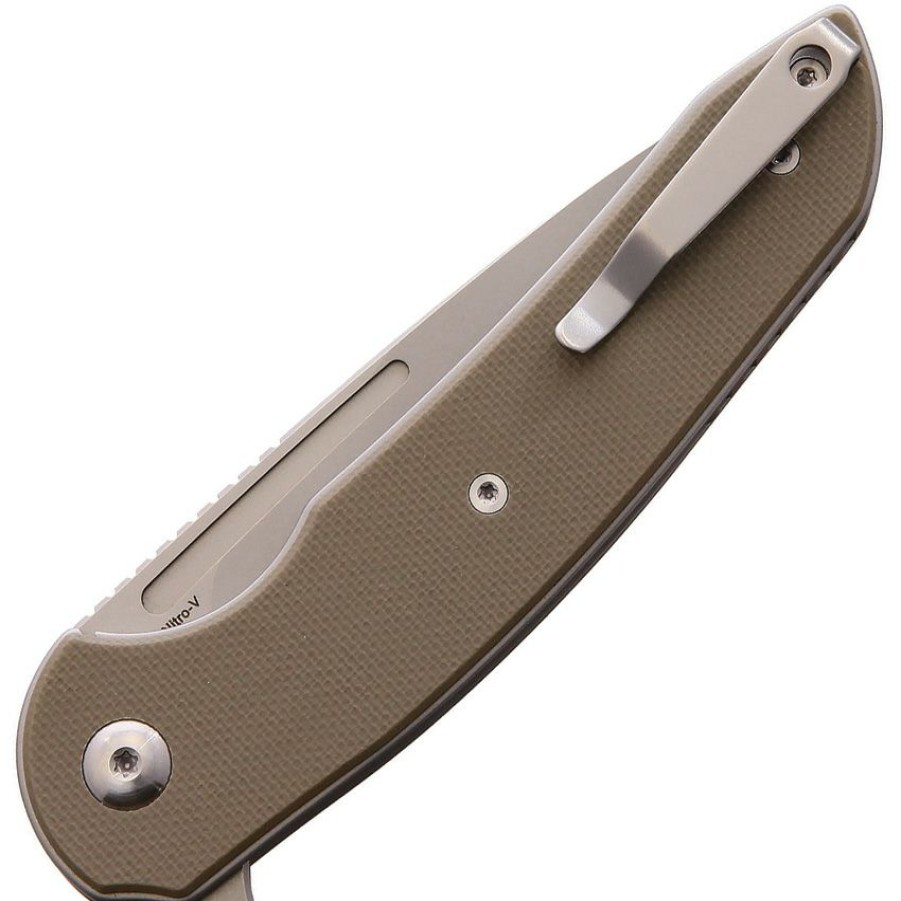 * Top Sellers Ff005T Ferrum Forge Knife Works Stinger Linerlock Pocket Knife Tan