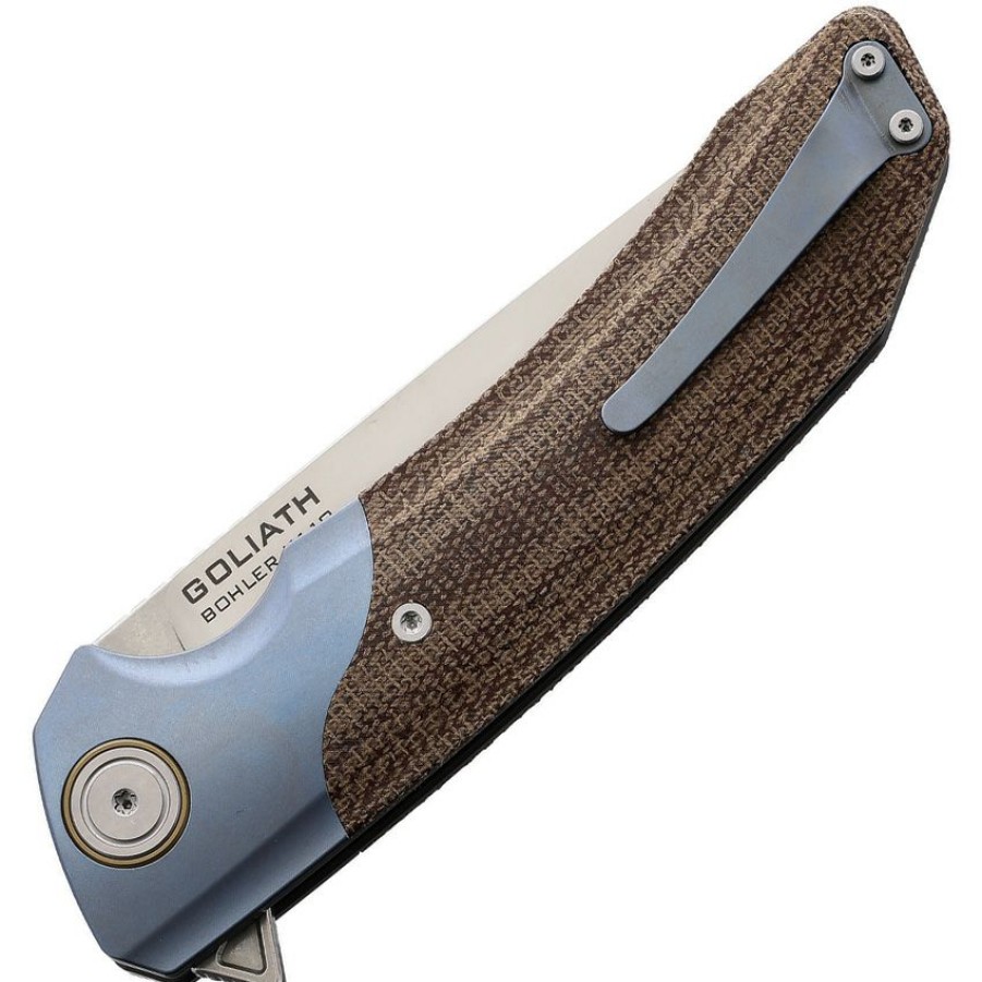 * Cheap Maxmgl202 Maxace Goliath 2.0 Linerlock Pocket Knife Micarta