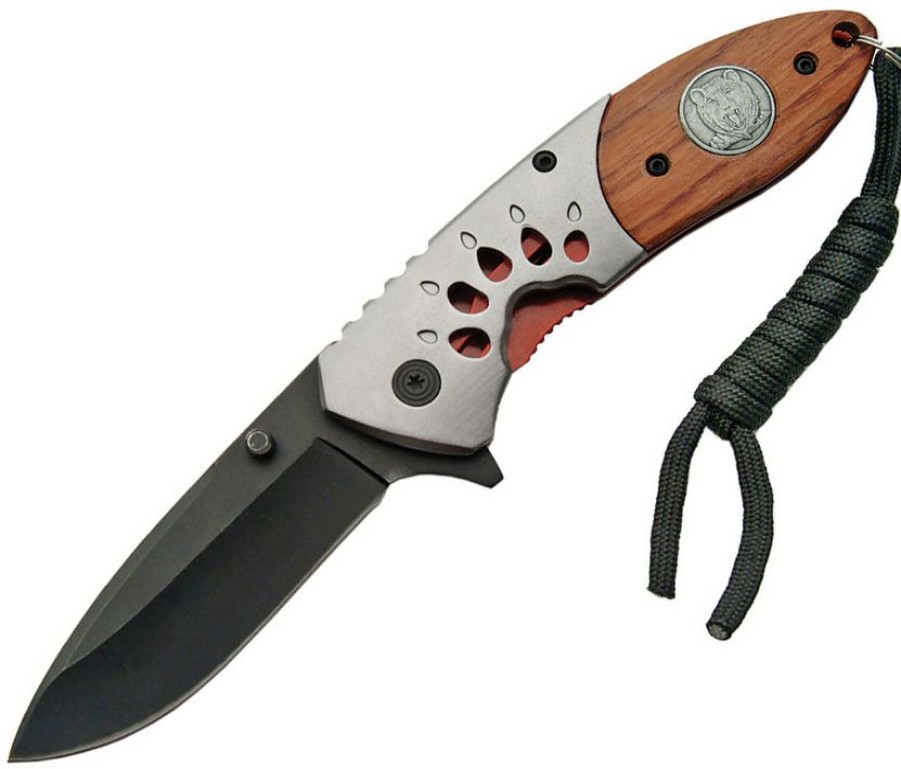 * Quick Delivery Cn300272Be Bear Track Linerlock Pocket Knife A/O