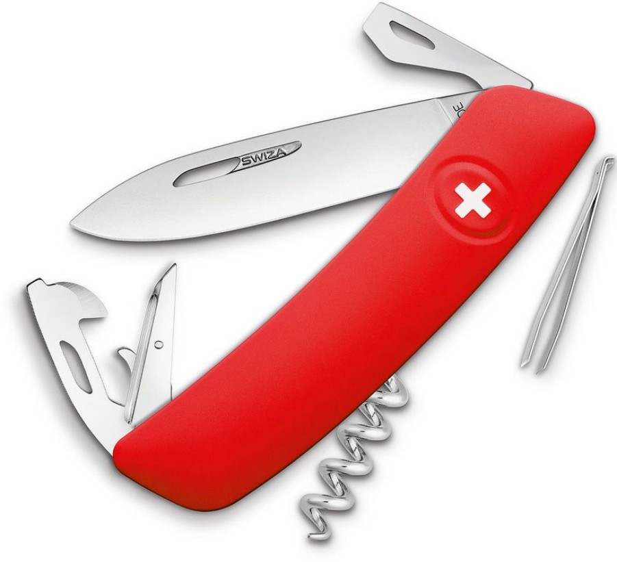 * Online Sales Sza3000 Swiza D03 Swiss Pocket Knife Red