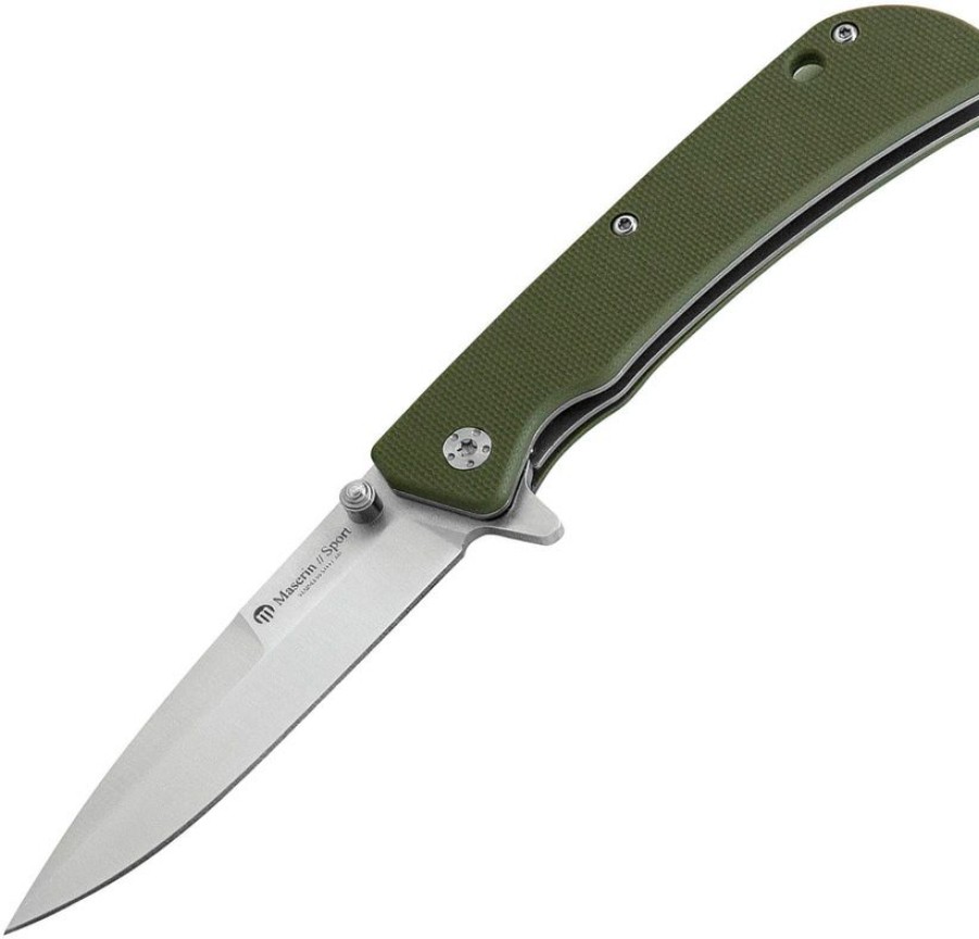 * Cheaper Mas46006G10V Maserin Sport Linerlock Pocket Knife Green