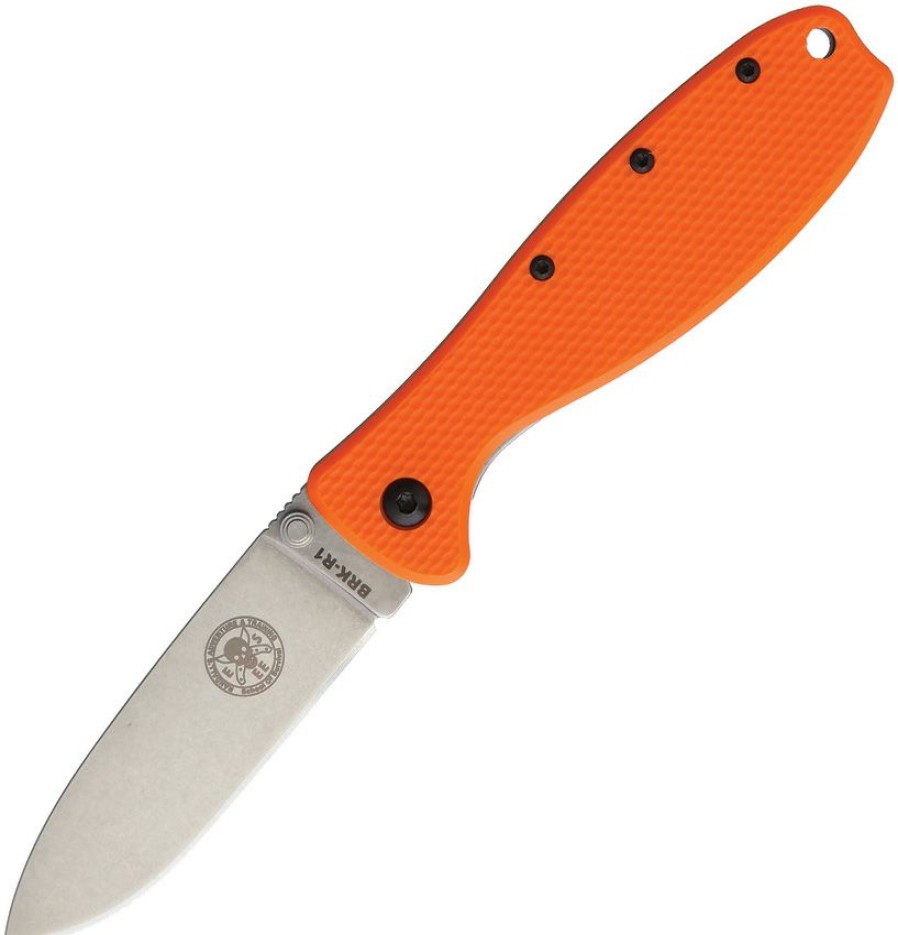 * Quick Delivery Brkr1Or Brk Designed By Esee Zancudo Framelock Pocket Knife Orange