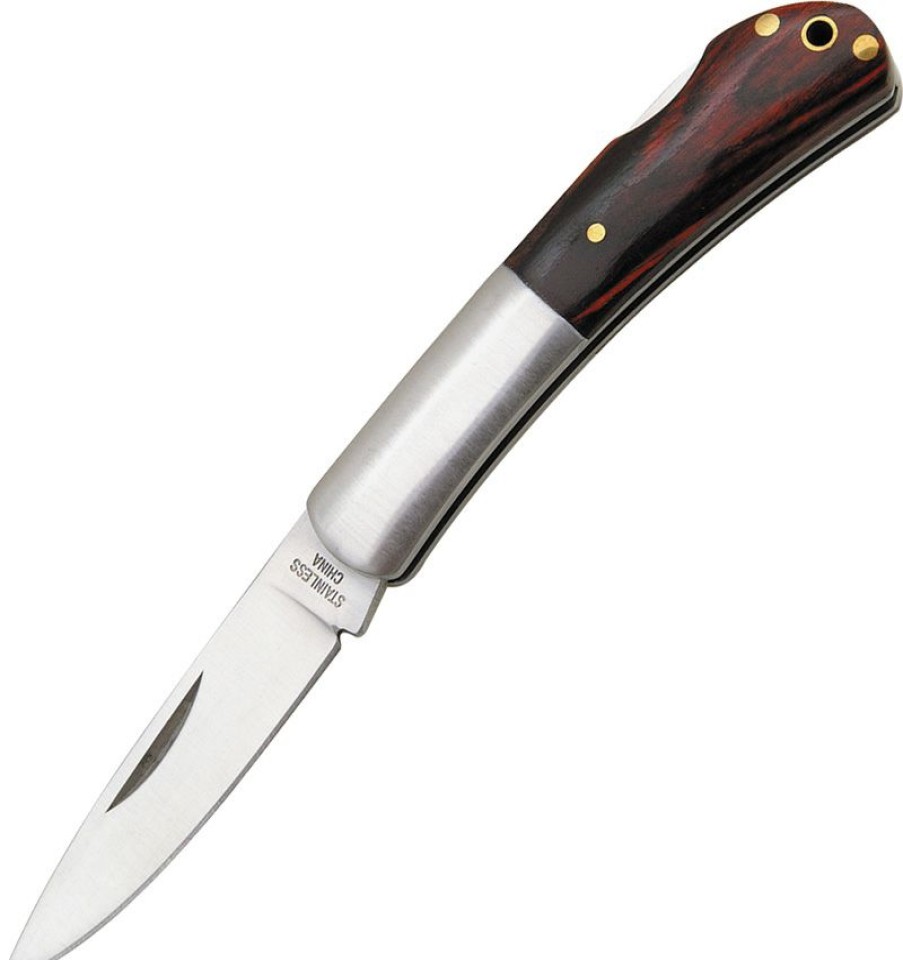 * 100% Guarantee Cn210217 Lockback Pocket Knife Wood Handles