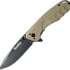 * Reliable Quality Ac50995 Smith'S Battle Plan Linerlock Pocket Knife Tan