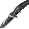 * Online Usma1058Bk Usmc Linerlock Pocket Knife A/O Black