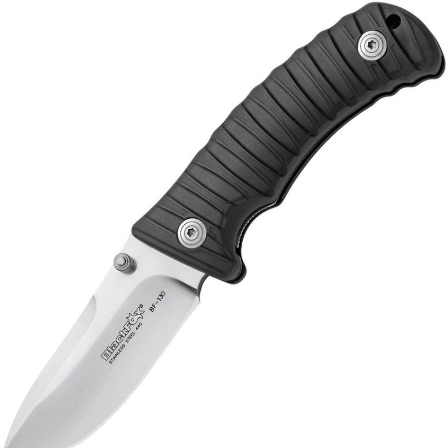 * Tendy Style Bf130B Black Fox Linerlock Pocket Knife With Sheath