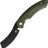 * Best Quality Rh07 Red Horse Knife Works Hell Razor Linerlock Pocket Knife Od Green