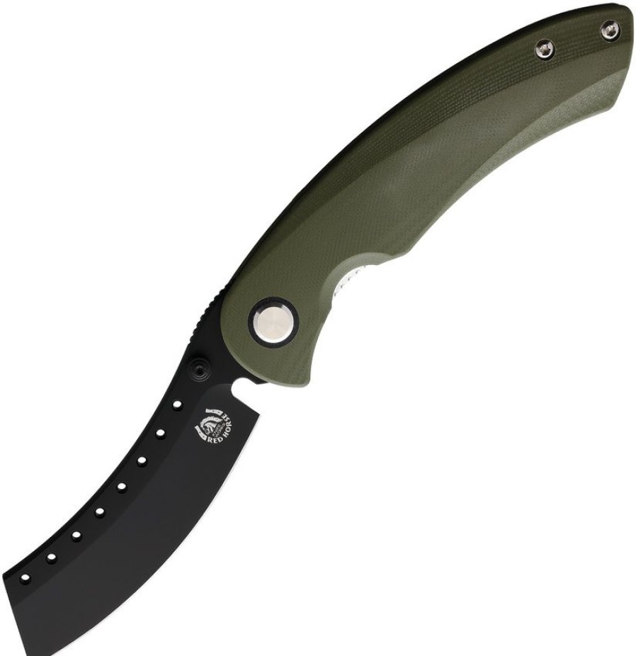 * Best Quality Rh07 Red Horse Knife Works Hell Razor Linerlock Pocket Knife Od Green