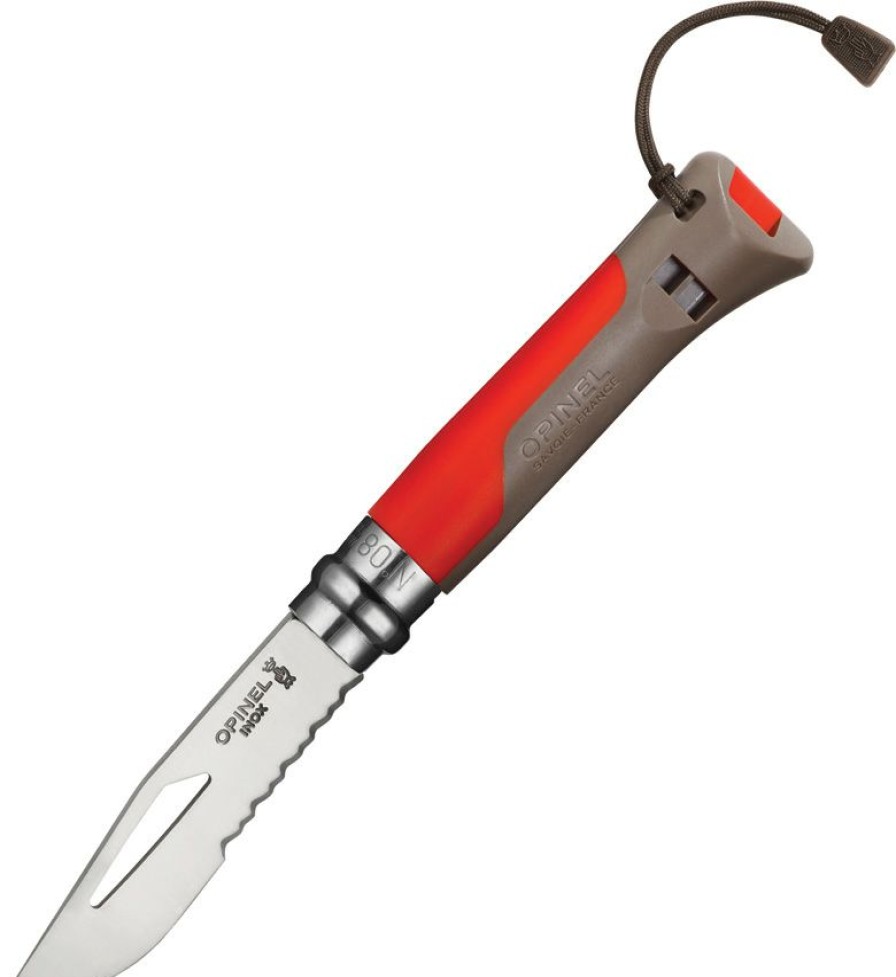 * Quick Delivery Op01714 Opinel No 8 Outdoor Pocket Knife Red