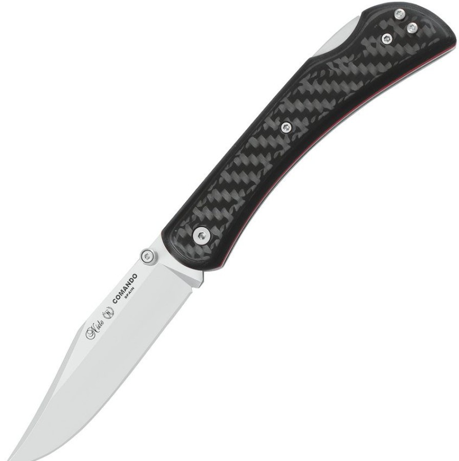 * Tendy Style Nie909Car Nieto Comand Lockback Pocket Knife Carbon Fiber