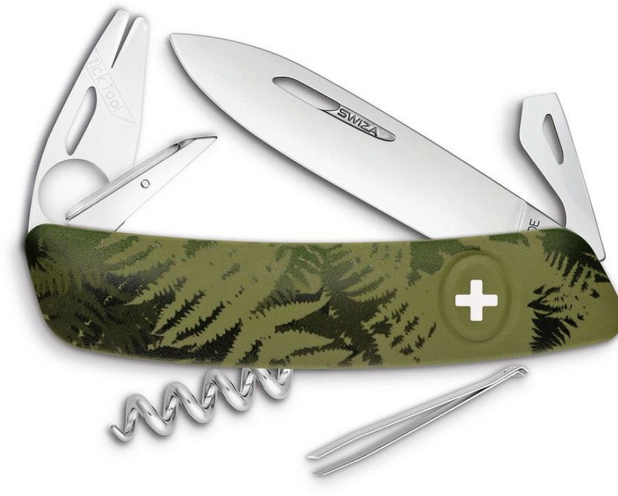 * Clearance Sale Sza702050 Swiza Tt03 Tick Tool Pocket Knife Od Fern