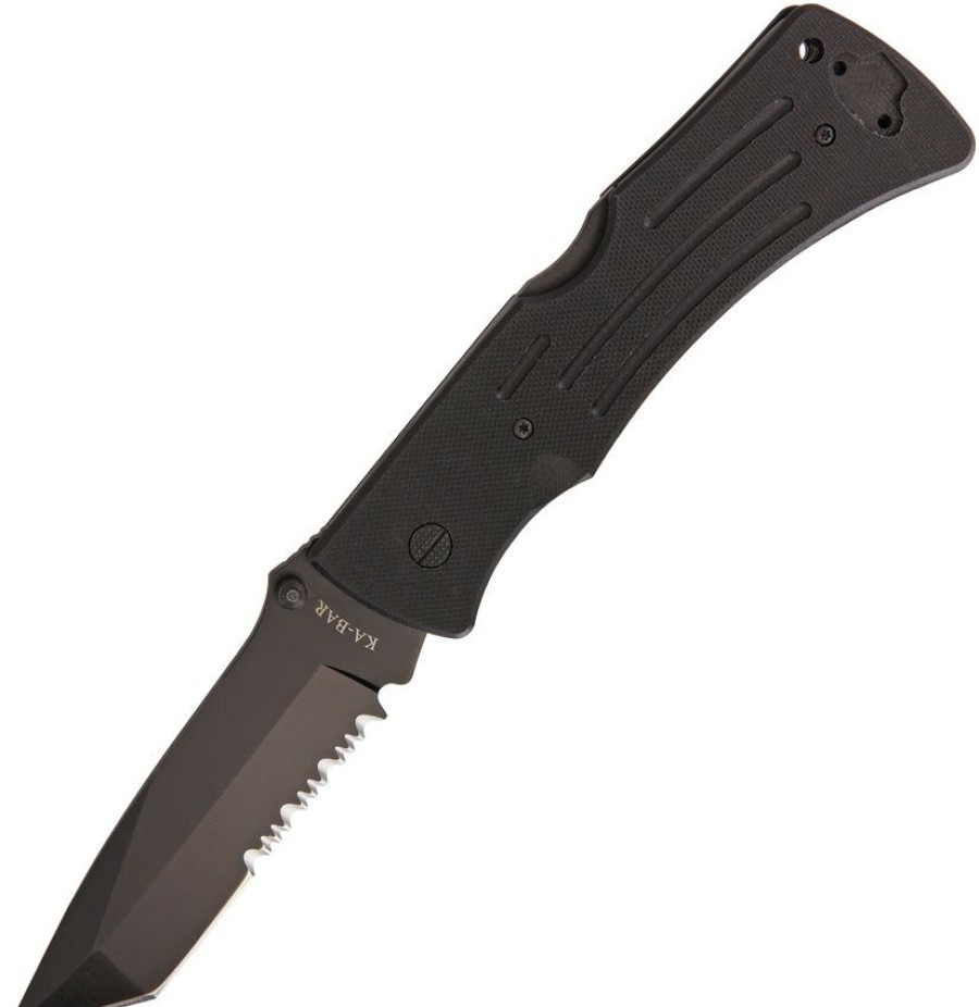 * Tendy Style Ka3065 Ka-Bar Mule Lockback Pocket Knife Black