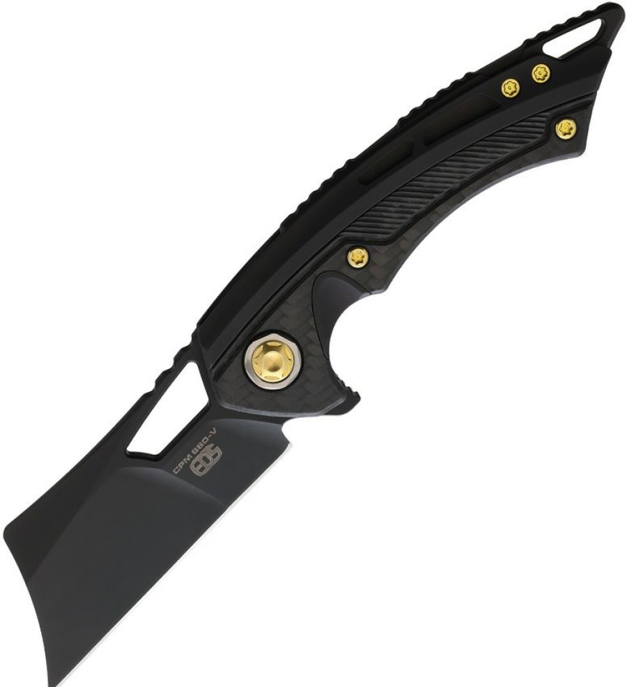 * Closeout Sale Eos094 Eos Elite Outfitting Solutions Mini Nautilus Framelock Pocket Knife Gold