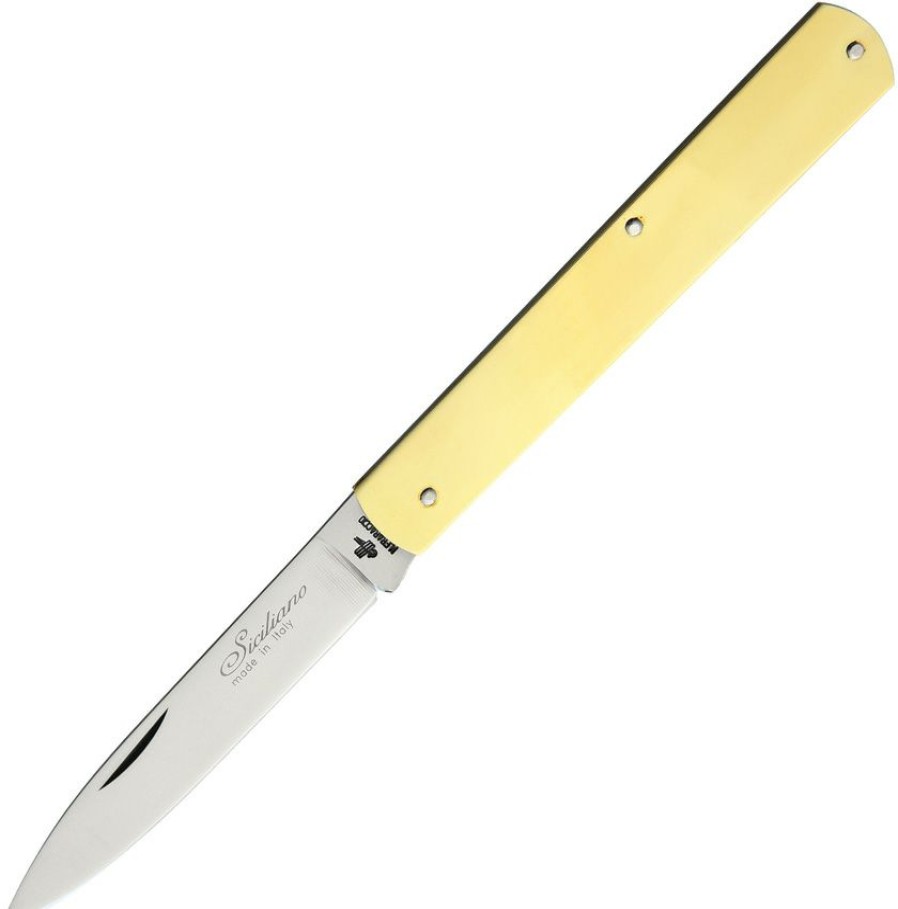 * Cheap Cmf0563 Fraraccio Siciliano Extra Slim Folder Pocket Knife Brass