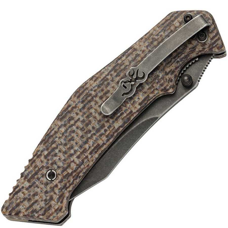 * Online Br0256 Browning Visual Effects Mammoth Tooth Linerlock Pocket Knife