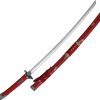 * Tendy Style Ci146474 Armaduras Dragon Katana Sword Red Snakeskin