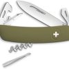 * Quick Delivery Sza301050 Swiza D03 Olive Swiss Pocket Knife